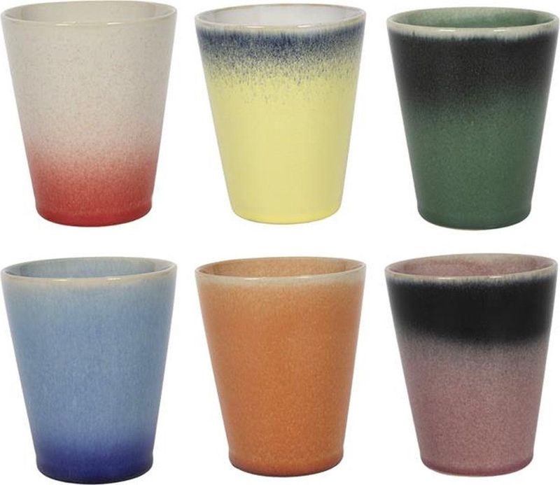 Studio Tavola - Koffiekopjes - Fire - 310 ml - Set van 6