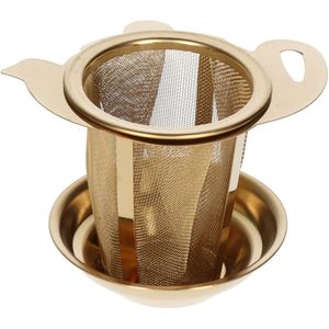 Theezeef hoog model goud goud Metaal Imperial Kitchen Thee-ei