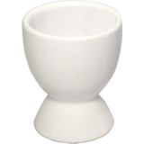 Eierdop - 2 Stuks - Wit Porselein - Inclusief Lepel