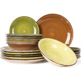 Studio Tavola - Serviesset Deep Forest - 18-delig - Groene Keramiek