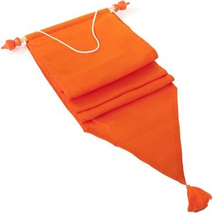 Wimpel Oranje Met Kwast Spun-Poly Tbv 20x300cm Vlag - Talamex Oranje Wimpel met Inclusief Wimpelhoutje