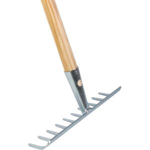 Talen Tools – Tuinhark – 10 tanden – Verzinkt – 25 cm – Essenhouten steel – 160 cm