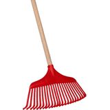 Talen Tools Budget Gazonhark - Kunststof - 140 cm Steel - Rood