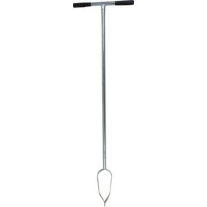 Talen Tools - Grondboor - Verzinkt Staal - 10 cm - Rubberen Handvatten