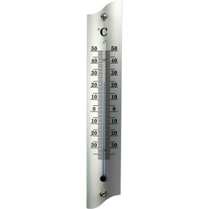Talentools thermometer buiten - metaal - 22 cm