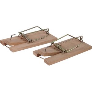 Muizenvallen - Hout - Set van 2