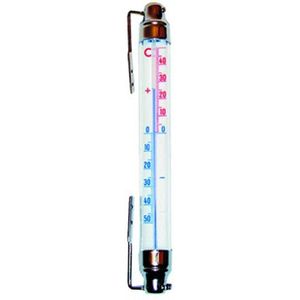 Hendrik Jan - Raamthermometer - Buis - Metaal - 20 cm