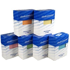 Nummerblokjes 1-1000 42 x 105 mm groen