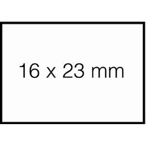 Prijsetiket 16x23mm sato duo 20 afneembaar wit | 50 stuks