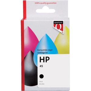 Inktcartridge quantore hp 45 51645cn zwart | 1 stuk