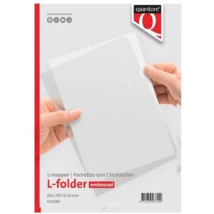 Insteekmap L Model Quantore A - 148x210m - PP 0.12mm Nerf 25 Stuks