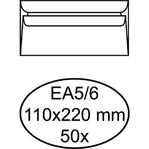 Bankenvelop EA5/6 80gr Wit Zelfklevend