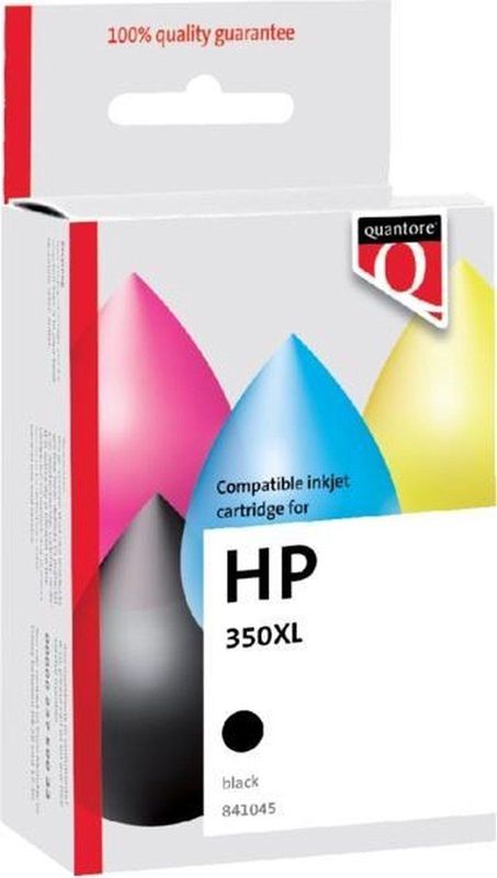 Quantore - Inktcartridge - Zwart - Alternatief voor HP CB336EE 350XL