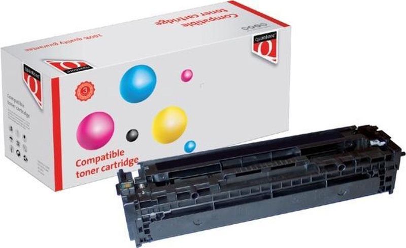 Quantore - Tonercartridge - Zwart - Alternatief voor HP CB540A