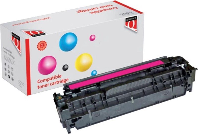 Quantore - CC533A - Tonercartridge - Rood - Geschikt voor HP Printers
