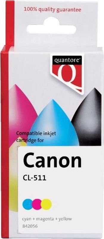 Quantore - CL-511 - Inktcartridge - Kleur - Alternatief