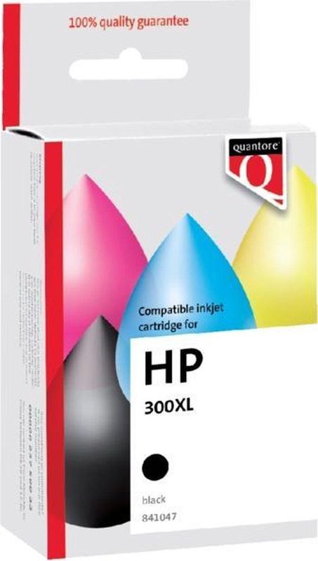 Quantore - CC641EE - Inktcartridge - Zwart - Alternatief - 300XL