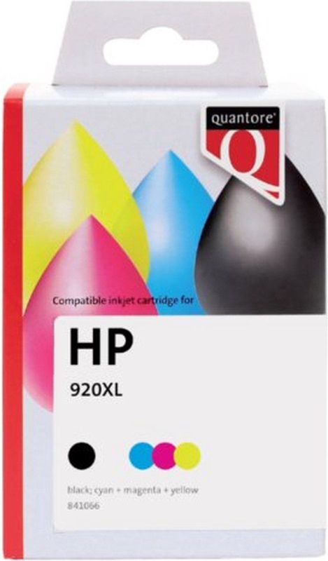 Quantore - Cartridge HP 920XL - Zwart - Inhoud 48ml