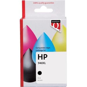 Inktcartridge quantore hp 940xl c4906cn hc zwart | 1 stuk