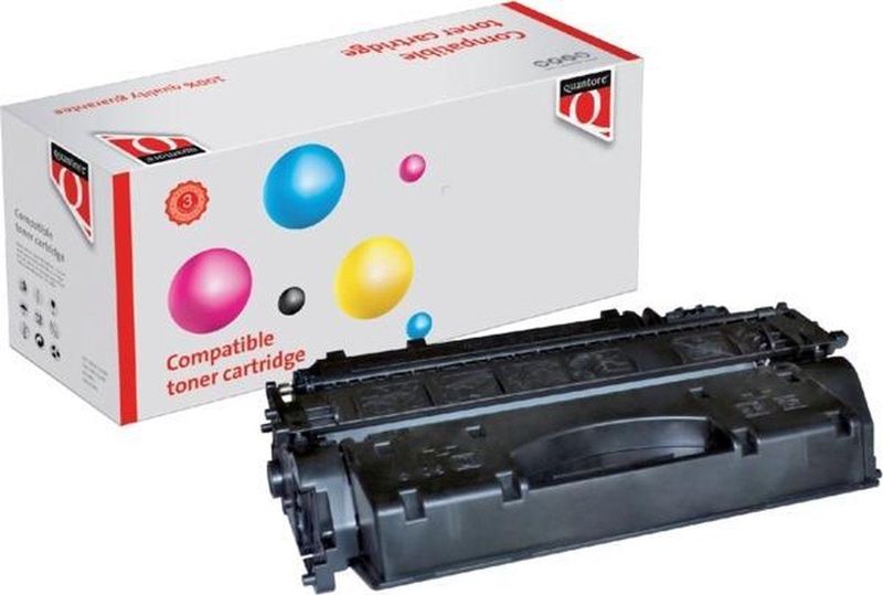 Quantore - Tonercartridge - Zwart - Alternatief voor HP CE505X