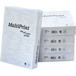 Kopieerpapier Multiprint A4 75gr wit 500 vel | 5 stuks