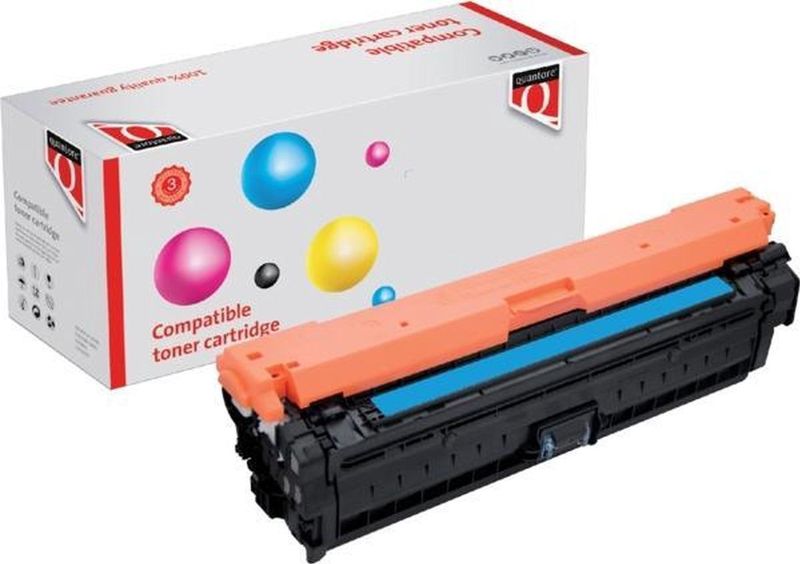 Quantore - CE741A - Tonercartridge - Blauw - Alternatief voor HP