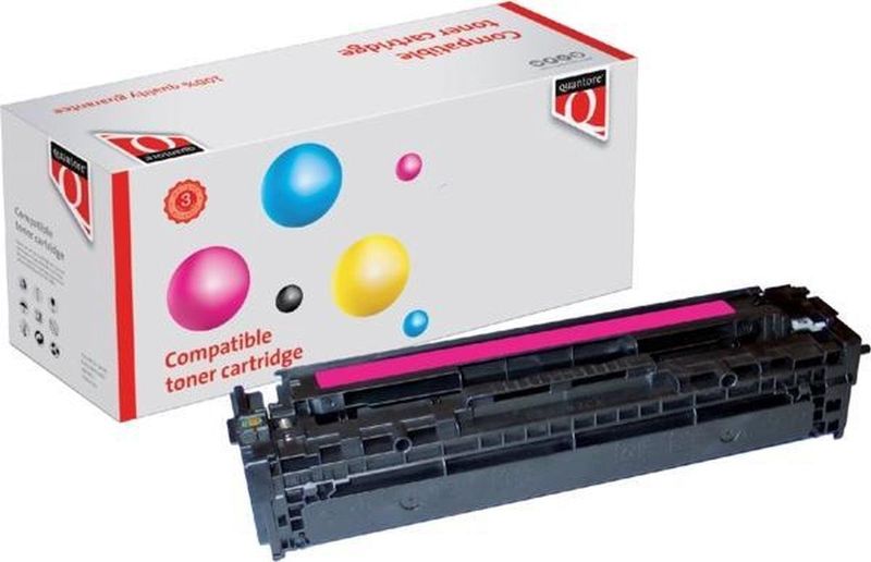 Quantore - CF213A - Tonercartridge - Rood - Alternatief voor HP