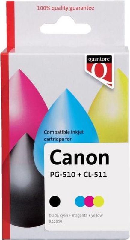 Inktcartridge quantore canon pg-510 cl-511  zw+kl