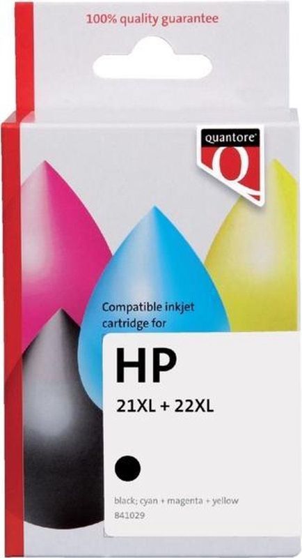 Inktcartridge quantore hp 21xl 22xl c9351 c9352 | Pak a 2 stuk