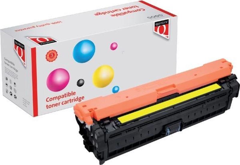 Quantore - Tonercartridge - Geel - Alternatief voor HP CE342A