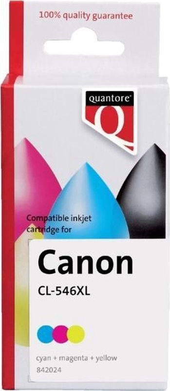 Quantore - CL-546XL - Inktcartridge - Multicolor - Alternatief voor Canon