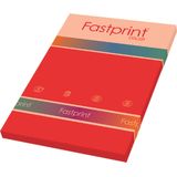 Fastprint - Gekleurd Papier - Felrood - A4 - 80 Gram - 100 Vel