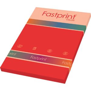 Quantore - Colour - Kopieerpapier - Felrood - A4 - 160 gram - 50 vel