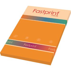 Kopieerpapier fastprint-50 a4 160gr oranje | Pak a 50 vel