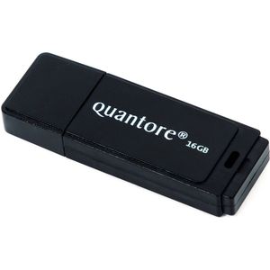 Quantore - USB-Stick - 16GB - Zwart - USB 2.0