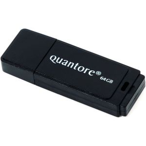 Quantore - USB-stick 2.0 - 64GB - Compact - Lichtgewicht - Inclusief Beschermkapje