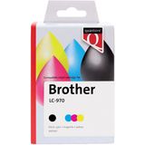 Inktcartridge Quantore alternatief tbv Brother LC-970 zwart  3 kleuren