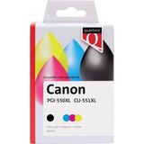 Quantore - Inktcartridge Alternatief - Zwart - Geschikt voor Canon PGI-550XL CLI-551XL