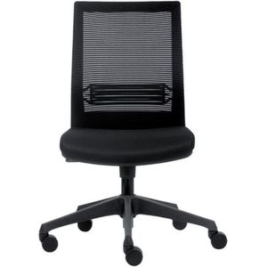 Evora bureaustoel met armleggers, zwart - zwart Multi-materiaal EVO.001+010