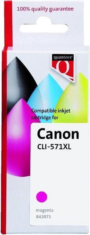 Quantore - Alternatief Inktcartridge - Rood - Geschikt voor Canon CLI-571XL