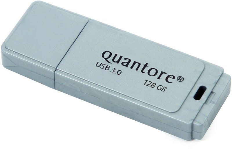 USB-stick 3.0 Quantore 128GB zilver