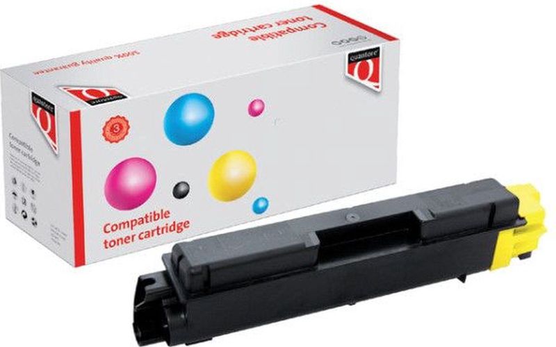Quantore - TK-5150Y - Toner - Geel - Alternatief - Printcapaciteit 10000 paginas