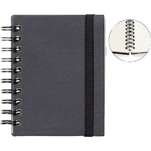 Notitieboek quantore a6 sp lijn 192blz 80gr zwart | 3 stuks