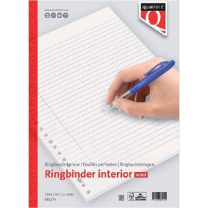 DULA - Ringband interieur A4 - Schrijfpapier Lijn - 23 ringen - 150 vel