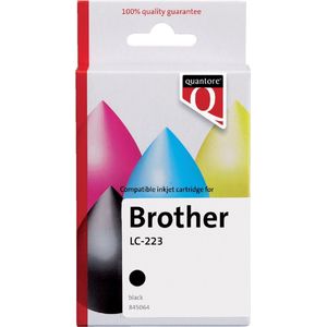 Quantore - LC-223 - Inktcartridge - Zwart - Alternatief voor Brother