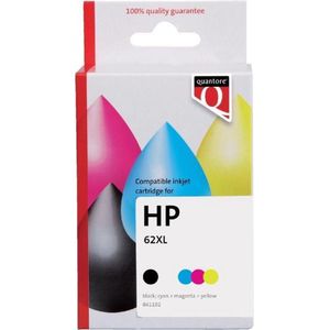 Inkcartridge Quantore alternatief tbv HP N9J71AE 62XL zwart + kleur