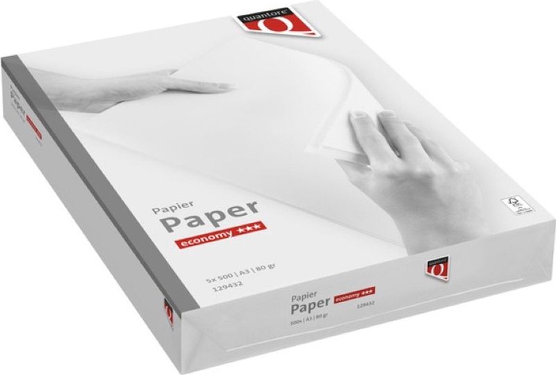 Quantore - Economy - Kopieerpapier A3 - 80g/m² - Pak a 500 vel