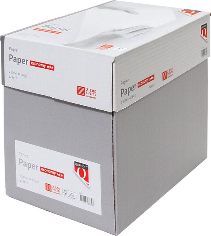 Quantore - Economy Nonstop - Kopieerpapier - A4 - 80gr - Wit - Doos 2500 vel