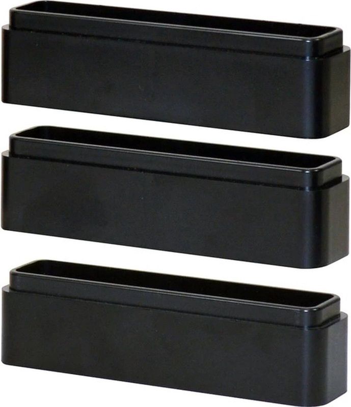 Quantore - Monitorstandaard Verhoogblokjes - Zwart - Verhoogt met 3,2 cm per Blokje