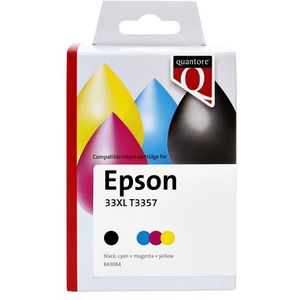 Quantore - T3357 - Inktcartridge - Zwart - Alternatief voor Epson